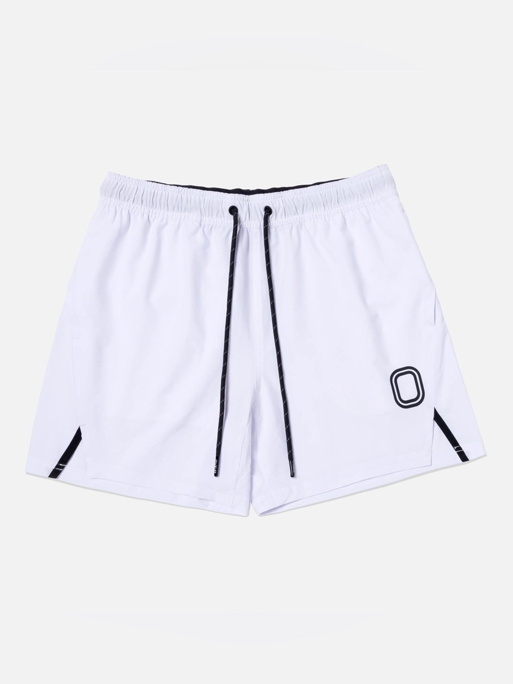 Overtime Melo Performance Kids White Athletic Shorts with Drawstring
